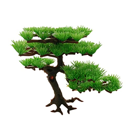 BESPORTBLE Fish Tank Fake Underwater Plant Sturdy Plastic Artificial Plants Looking Faux Pine Tree for Aquarium