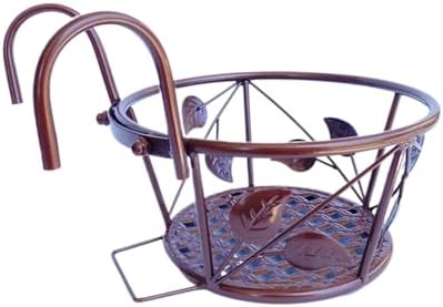 Flowerpot Stand for Home Garden Decoration Balcony Railing Hanging Basket image 5