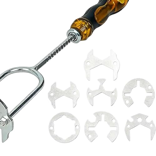 Clé d'évier pour robinet avec embouts interchangeables et manche réglable robuste - 8