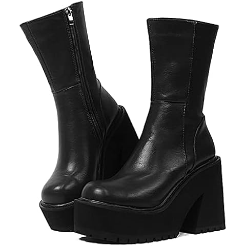 AMINUGAL Womens Wedge Heel Ankle Boots Cover