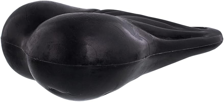 United Pacific 70145 8.25” Tall Large Low-Hanging Rubber Bull Balls, Injection Molded Rubber, Perfect for Trailer Hitches/Bumpers - Black - One Unit