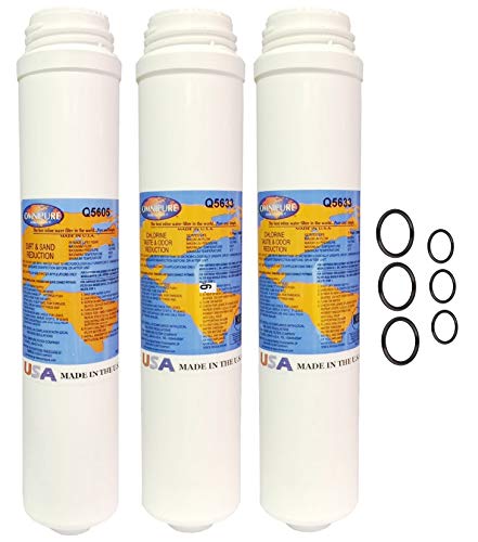Cartouche Omnipure Q5605 filtre sédiment et charbon actif Q5633 lot IPW