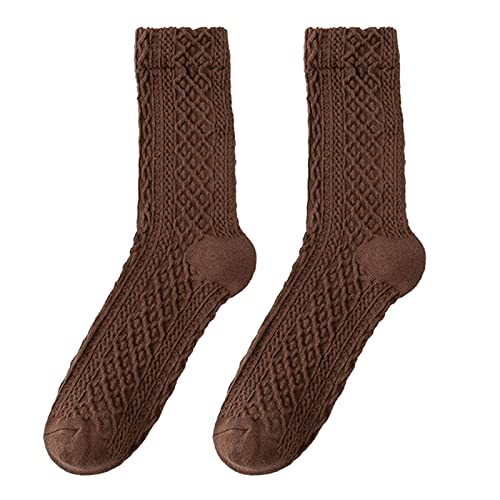 Calcetines gruesos para mujer de otoño e invierno a juego, calcetines gruesos de 100 algodón para hombre, a, Altoa única