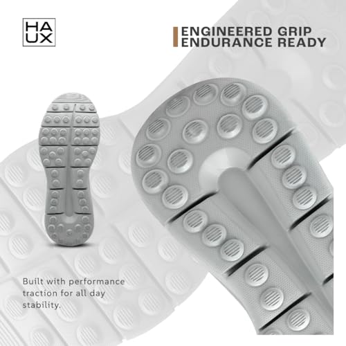 Image of HAUX Men's Slip-On Running Shoes | Lightweight Sports Sneakers with Memory Foam Cushioning | Walking, Gym, Jogging, Training | Ultra Comfort & Style