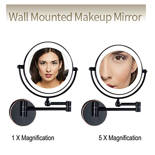 Espejo para Maquillaje Montado en Pared 8 Pulgadas miniatura 2