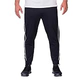 GYM AESTHETICS | Herren Funktional Anzug Jogginghosen Laufhose UV-Schutz Gemütlich Dochtwirkung 4 Wege Stretch, Für Training und andere Sport für Herren in Schwarz (XL)
