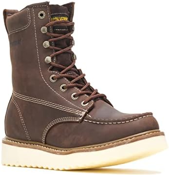 Wolverine Men's Loader 8" Steel-Toe Wedge Boot, Brown, 9 M US | Image 1