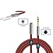 [3 feet] Stereo 1/4 Inch 6.35mm Male to 3.5mm Female Audio Extension Cable,for Amplifiers, Guitar Amp, Keyboard Piano, Home Theater, Headphones Converter 1/4'' TRS Adapter Shielded Cords