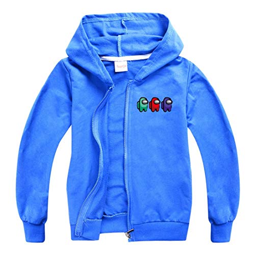 Temolie Among Us Game Jacket Ragazzi Zipper