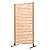 VEVOR Wooden Privacy Screen,36" W x 73" H Outdoor Privacy Screen, Freestanding Wood Privacy Panel with Stand,Outdoor Divider for Balcony Patio Lawn Garden