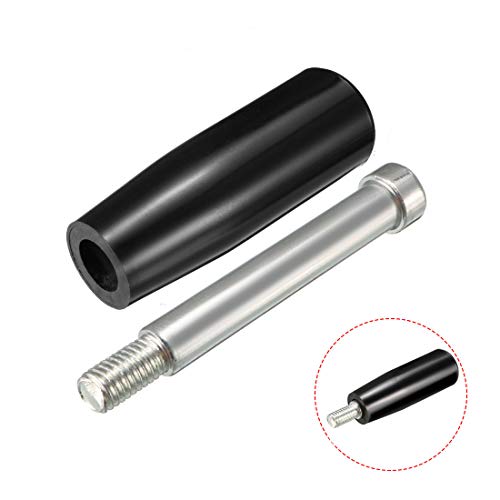 Image of uxcell Revolving Handwheel Machinery Black Handle M8 Male Threaded Stem for Milling Machine Lathe