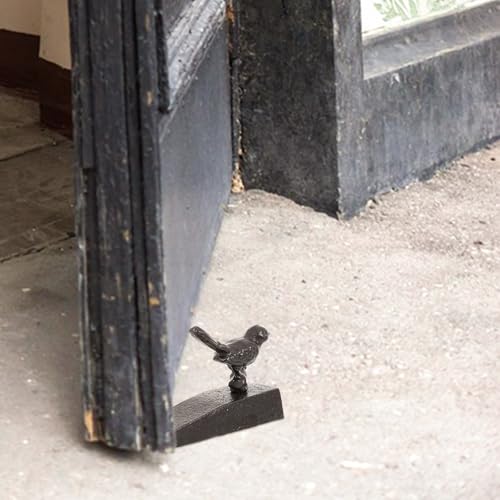 Butoir de porte oiseau déco rustique charme authentique marron - 8