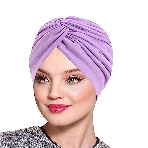Generisch Gorra de papá de imitación de seda de doble capa para dormir, diadema retorcida, sombrero de belleza, maquillaje, sombrero de casa para mujeres, gorra azul (rosa, talla única)
