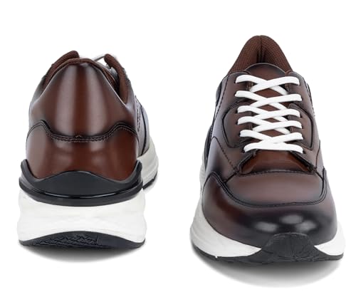 Image of LOUIS STITCH Men's Sneakers Shoes Casual Sneaker for Men Patina Finish Cushion Sole Breathable Inner (SNK-TS)
