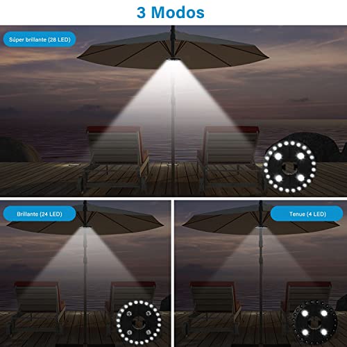 La Mejor Selección de Sombrilla con luz led para comprar online. 20 Imagen adicional
