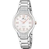 LOTUS Reloj Mujer Analógico de Acero Inoxidable 316l Plateado - Movimiento de Cuarzo - Cristal Mineral de Alta Resistencia - Resistente al Agua 5 ATM - Special Prices 18910/1