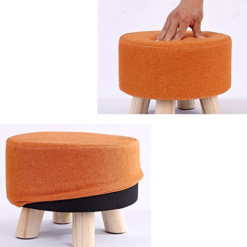 Tabouret de canapé bas en bois massif pour ranger les chaussures