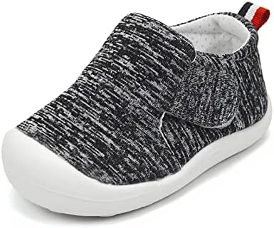 OAISNIT Baby Boys Girls Sneakers Anti Slip Lightweight Soft Toddler First Walkers for Walking Running (7 Toddler, A-Grey)