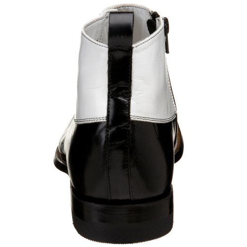 Stacy Adams Men's Madison Cap-Toe Spat Boot,Black/White,9.5 D Us #TOP2
