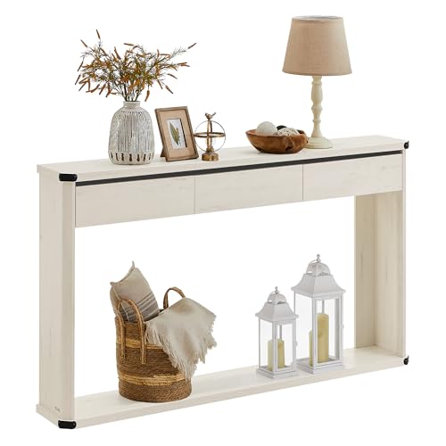 VASAGLE Console Table, 47.2 Inches Sofa Table, Narrow Entryway Table,