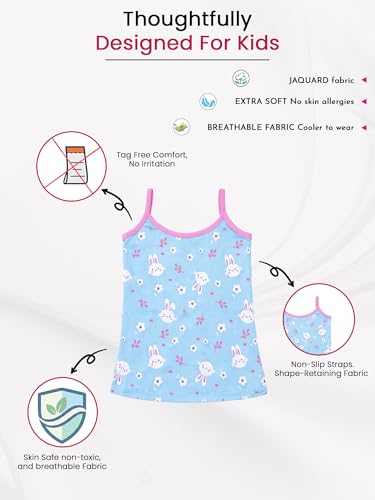 Image of BODYCARE Unisex Baby Vest Sleeveless Cotton Baniyan | Kid's Sando Baniyan, Kids Vest | Soft & Breathable Baby Jabla |Toddler Innerwear for Boys & Girls, Cute Prints | Multicolor| Pack of 3