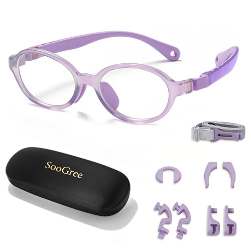 Image of SooGree Blue Light Blocking Glasses for Kids Boys Girls,Computer Screen Gaming TV Phone Glasses Anti Glare & Eye Strain