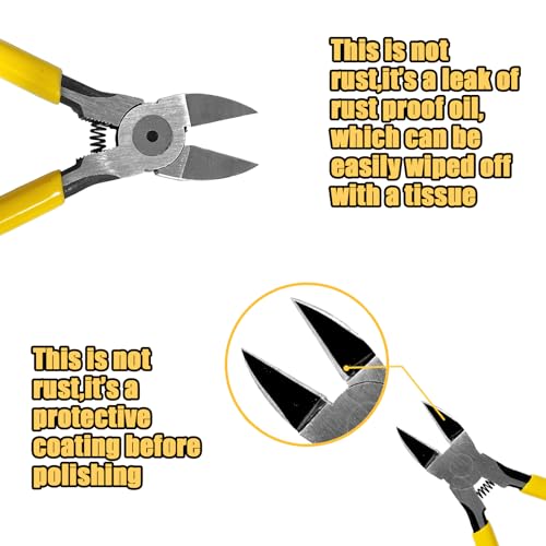 Image of Wire's Cutting Diagonals Cutting Pliers - Flushes Cutter's, Small Cutterr Snips,Flushes Pliers, Wire's Cutterr for Crafting, Jewelry Making, Soft Copper Wire, Floral. ect. (6 inch)