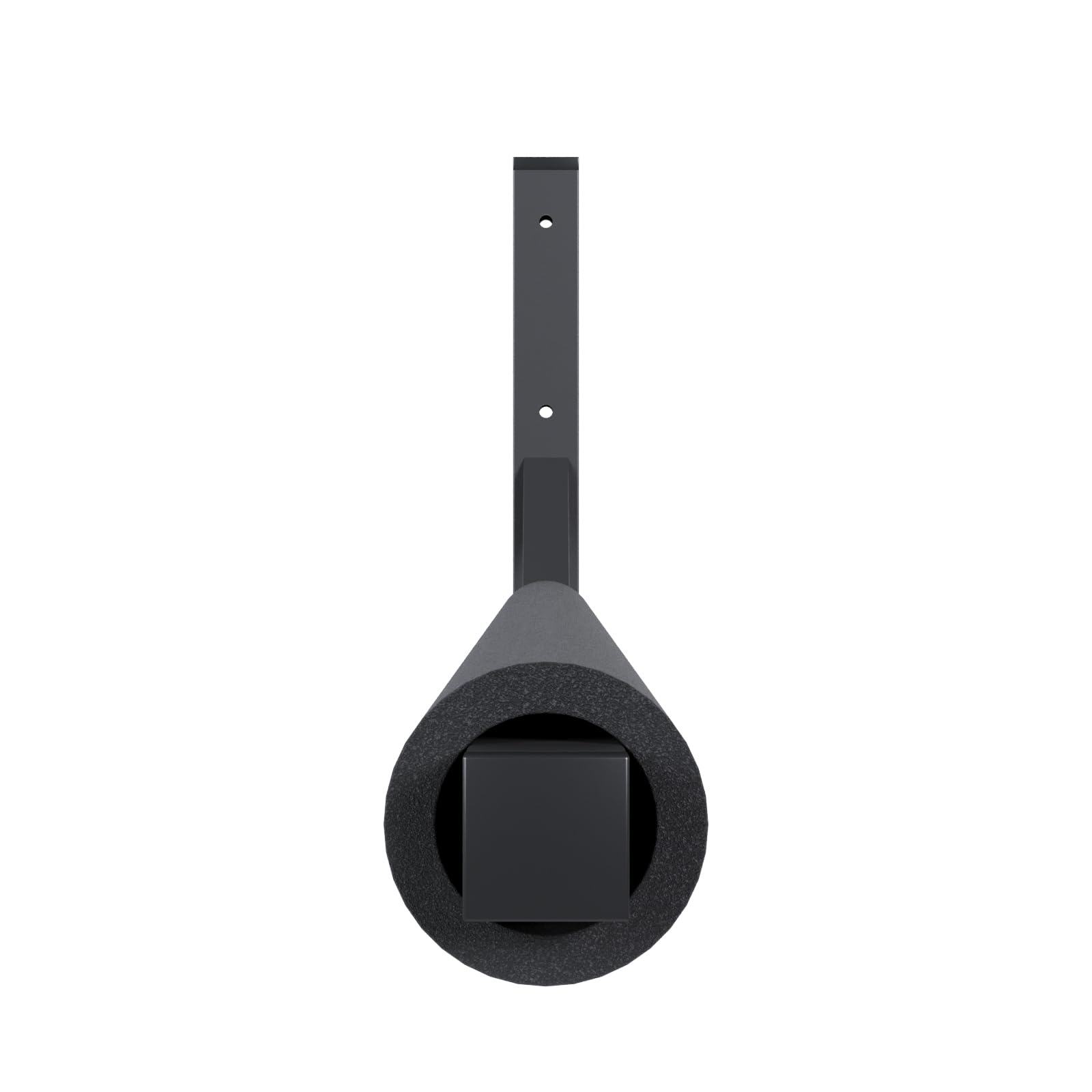 Supporto a parete per box da tetto da 82 cm WSB O nero in acciaio per la conservazione di bauletti da tetto, attrezzi da giardino scatole portatutto per sport tavole da surf e iSUP