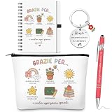 Coffret cadeau pour enseignants: vous recevrez une jolie trousse de maquillage, un porte-clés avec un adorable pendentif, un cahier à spirale et un stylo à bille; Un cadeau attentionné pour la Fête des enseignants, mais aussi un choix idéal pour les fournitures scolaires du quotidien; Que ce soit pour la Fête des enseignants, une remise de diplômes ou toute autre occasion spéciale où vous souhaitez exprimer votre gratitude à votre professeur, ce coffret est un cadeau merveilleux