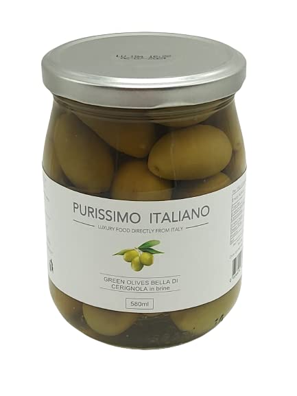 Belle Cerignola Green Olives 580g