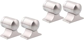 MAGICLULU 4 Sets Door Stopper Hidden Door Stop Magnetic Gate Stop Door Stopper Magnet Magnetic Door Locks Magnetic Door Holder Hidden Door Holder Stainless Door Stopper Door Stop Equipment