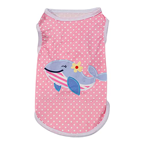 Pet Tops - Cartoon Animal Pattern Fruit Printing Stripe Pink Puppy Sleeveless Clothes,Spring Summer Dog Clothes For Small Medium Dogs Girl Pink Xl #TOP29