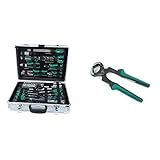 Brüder Mannesmann Alu-Werkzeugkoffer, bestückt, 108-tlg., M29075 & Mannesmann Kantenzange 7