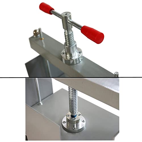 Techtongda Manual Paper Press Machine A4 Book Press Bookbinding Notes Office Invoice Steel Flattening Machine 3306Lbs (1500Kg) Pressure #TOP4