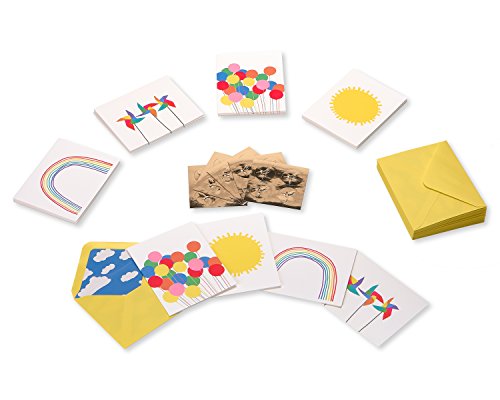 Image of Papyrus Blank Cards with Envelopes, Little Box of Happy (20-Count)