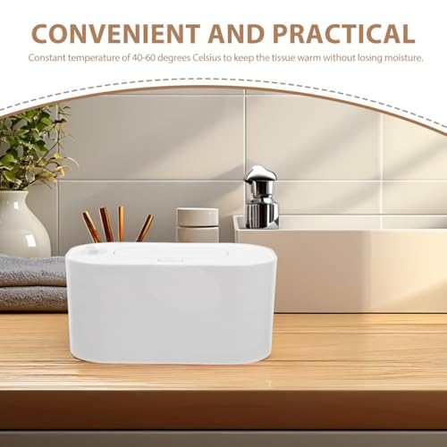 Toyvian Baby Wipe Warmer Portable USB Heater with Adjustable 104-140 F Temperature Display for Comfortable Diaper Changes at Home and Outdoors