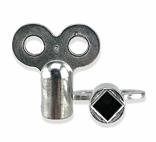 Chiave di sfiato per radiatore – Robusto in metallo – adatto per tutti i tipi di riscaldamento – Set di chiavi per riscaldamento (10)