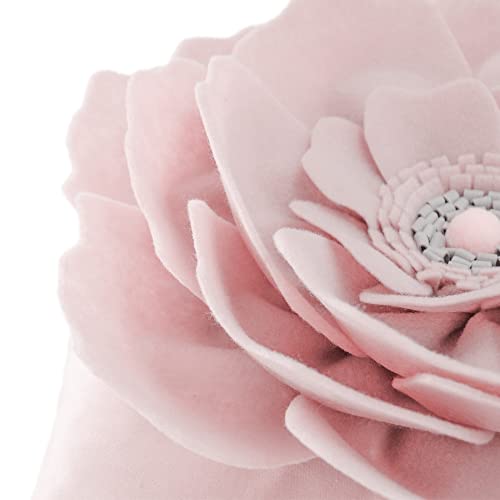 Elskerjw Decorative Aesthetic Flower Throw Pillow Covers Pillowcases For Office Home Bedroom Sofa Decor 18X18 Inch Pink #TOP3