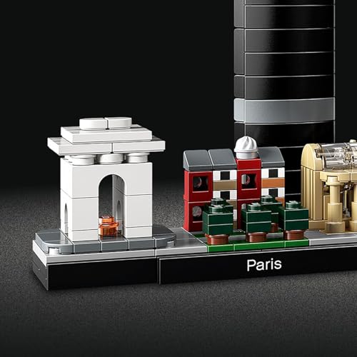 Architecture Parigi Set con Torre Eiffel e Museo del Louvre da Costruire, Kit Modellismo per Adulti con Monumenti, Set da Collezione Skyline, Idee Regalo per Uomo, Donna, Lui o Lei 21044 - Lego - Immagine 4