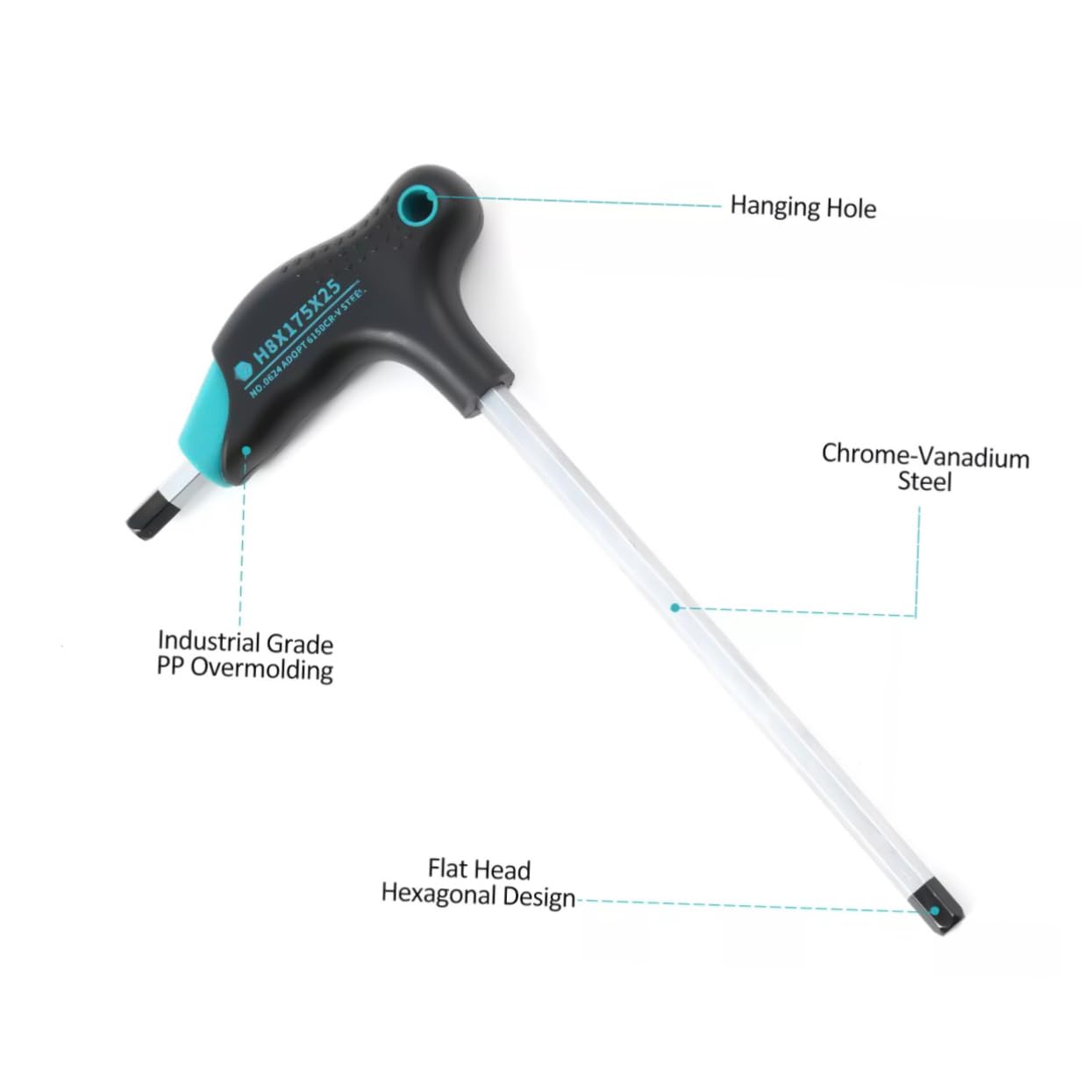 NUOBESTY Llaves Hexagonales Mango t Llaves Allen Métricas Herramientas Mecánicas Para Reparación De Bicicletas Automóviles