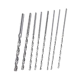 Hoement 8pcs Lengthened Twisting Drill Bit High Speed Steel Straight ...
