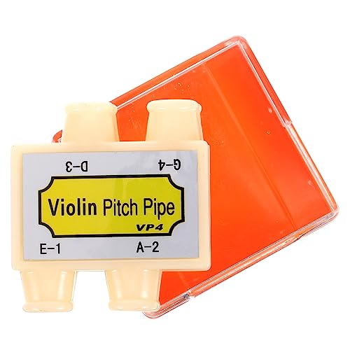 ibasenice 小提琴用ポータブル四管校音器 耐久プラスチック製 吹奏式 多機能楽器チューナー 練習と演奏向上 に適した調音ツール