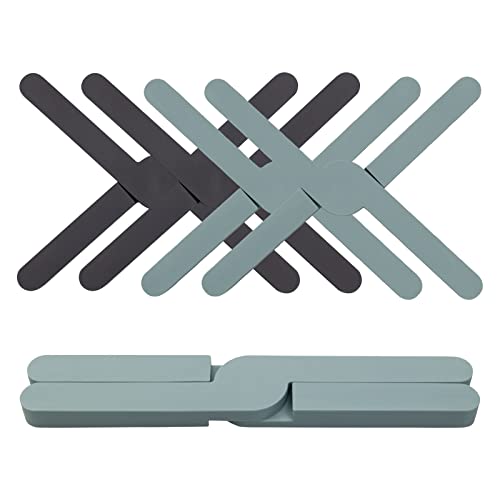 4 Dessous de Plat, Pliable Antidérapant Dessous de Verre, RéSistant à La Chaleur Pot Plats Assiettes pour Casseroles Chaudes Cover