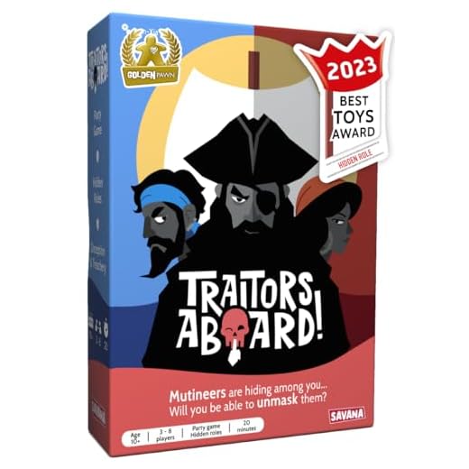 Verräter an Bord - Award Winning Secret Identity Party Game - Spaß, Strategie und Verrat | Leicht zu erlernen, 15 Minuten Runde | beliebte Spiele für 3-8 Spieler | Alter 10 +