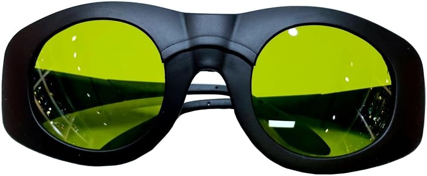 335nm 450nm 808nm 980nm 1064nm Laser Safety Glasses 1064nm OD6+ Protection with Side Shields and Brow Guard, Suitable for Laser Surgery, Laboratories and Industrial Processing