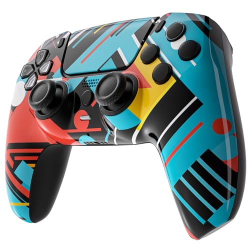 Image of Custom Controllerzz Custom Wireless Controller Compatible with PS5 - Multiple Designs Available (Abstract Fusion)