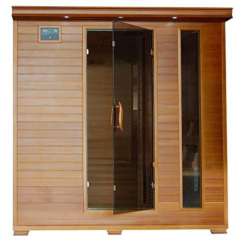Blue Wave Heatwave 6-Person Cedar Sauna with Carbon Heaters SA1323 SA1323