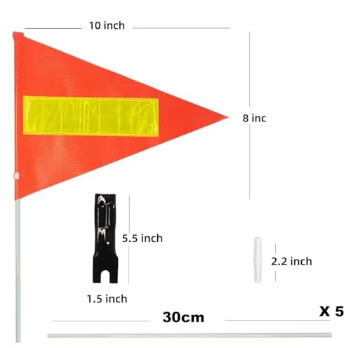 Reflektierende Fahrradflagge,150 cm Fahrrad Wimpel,Fahrrad Fähnchen,Verstellbare Kinderfahrradfahne,Roller Fahrrad Wimpel Fahne,Street Buddy Fahne,Kinderfahrrad Sicherheitswimpel