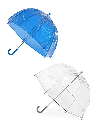 Totes Kids' Clear Bubble Umbrella (Pack of 2), Pink/Blue - Image 5
