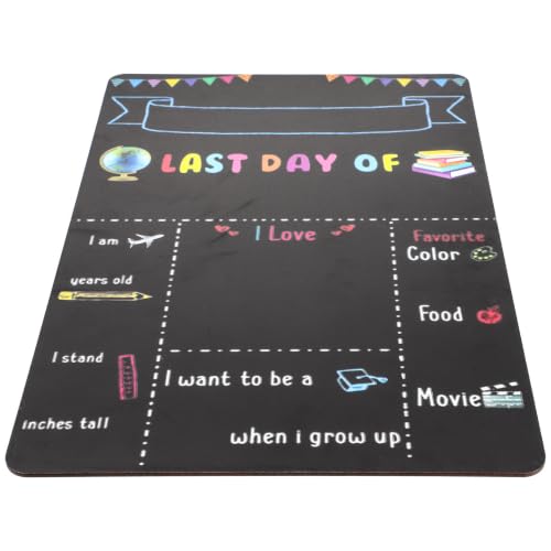 Pizarra de madera decorativa para notas familiares y estudio en temporada escolar
